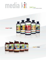 Media kit for NutraOrigin, Omega Products, cover