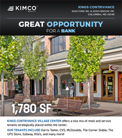 1,780 SF Available at Kings Contrivance Village Center!