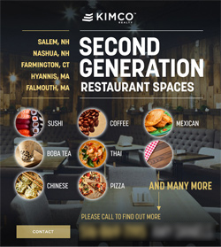 Second Generation Restaurant Spaces Available!