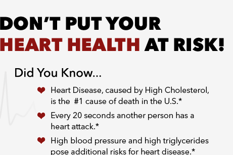 Don't put your heart health at risk!