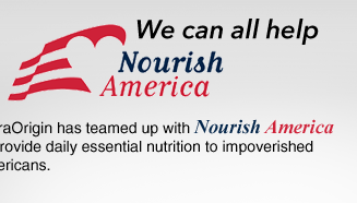 We can all help Nourish America. NutraOrigin has teamed up with Nourish America to provide daily essential nutrition to impoverished Americans.