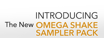 Introducing The New Omega Shake Sampler Pack