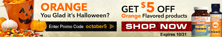 Orange You Glad it's Halloween? Get $5 OFF Orange Flavored products. Enter Promo Code october5. Shop Now. Expires 10/31
